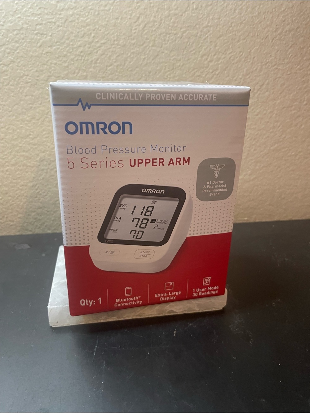 Omron 3/5 Series Upper Arm Blood Pressure Monitor - White/Black